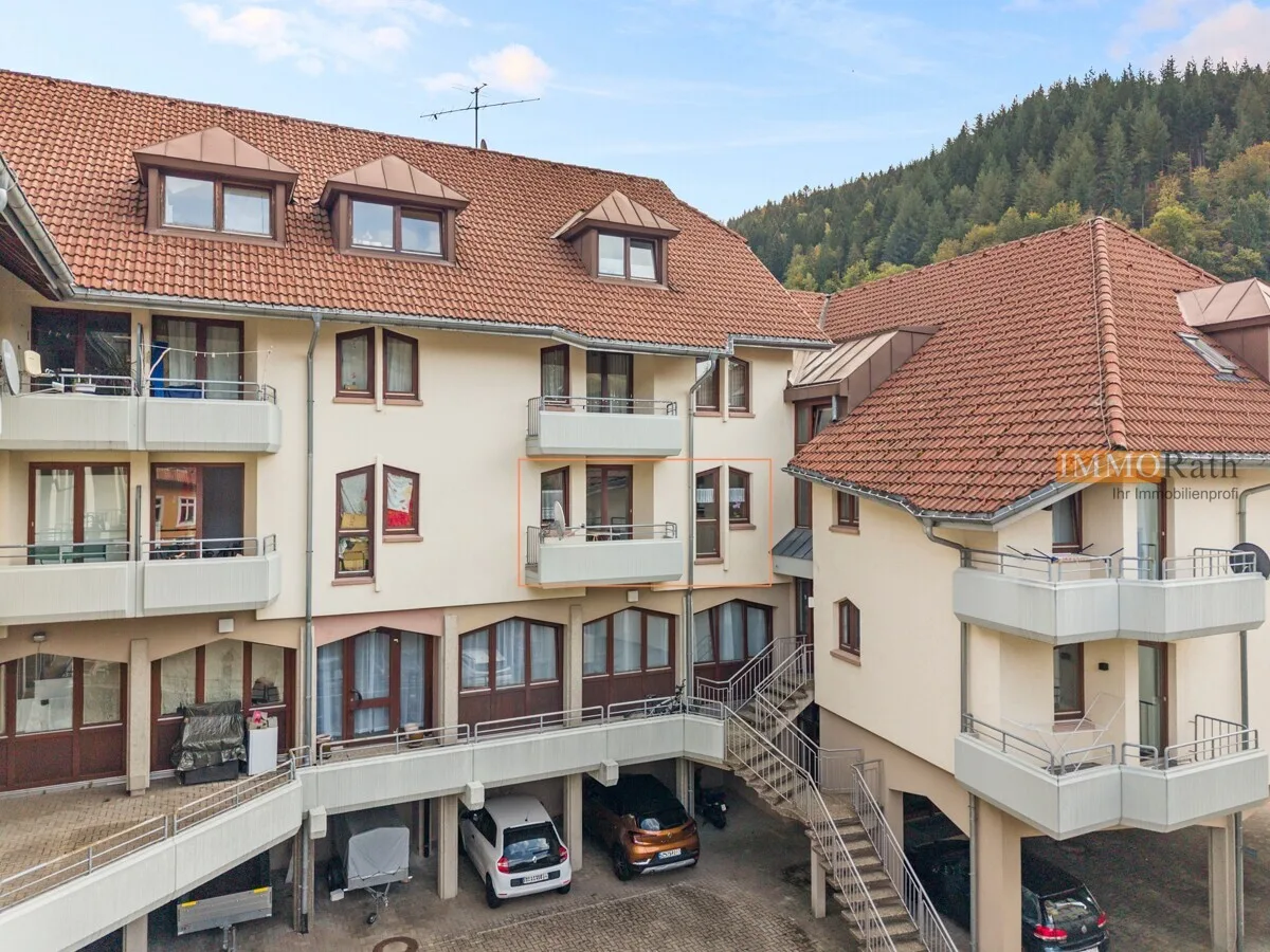IMMORath.de - Lichtdurchflutete 1-Zimmerwohnung mit Balkon in Todtnau